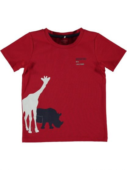 T-skjorter Rød t-skjorte til gutt fra Name It, Nitgive – Mio Trend