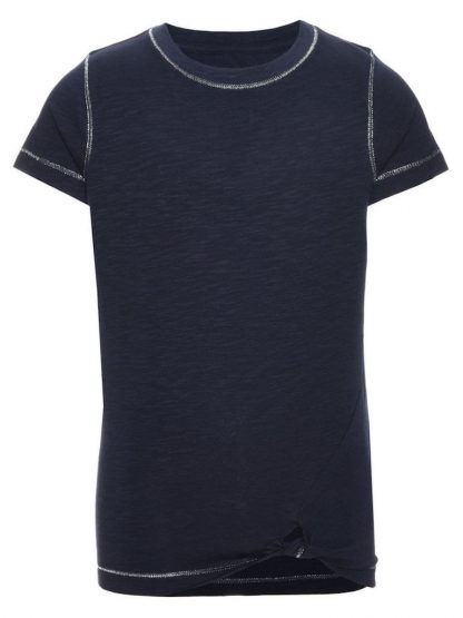 Name It Blå t-skjorte med knyting fra Name It, Nitknude – Mio Trend