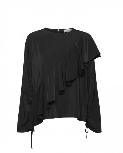 NORR Vilde sort bluse fra NORR – Mio Trend