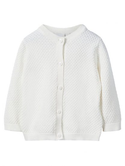 Name It Off white strikket cardigan til baby – Mio Trend