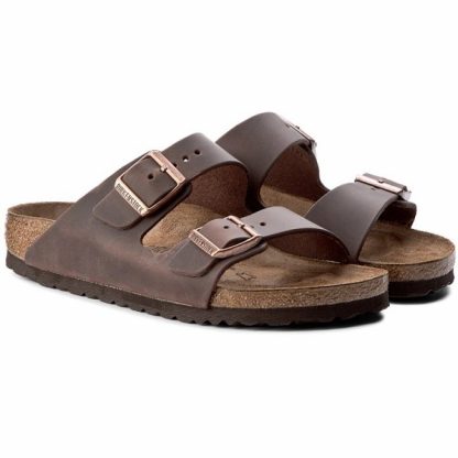 Birkenstock Birkenstock Arizona, Habana brun smal sandal – Mio Trend