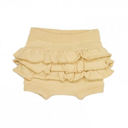 Shorts MeMini gul strikket truse/bloomer, Hilde – Mio Trend