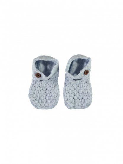 Sokker og strømpebukser Lyse blå strikkesokker/lobber til baby – Mio Trend