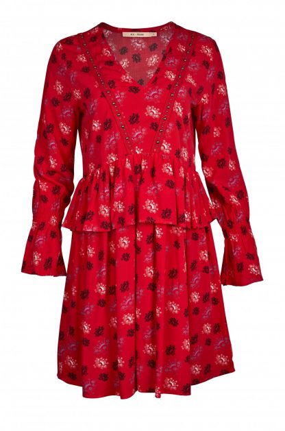 Rue de Femme Roseane rød kjole fra Rue de Femme – Mio Trend