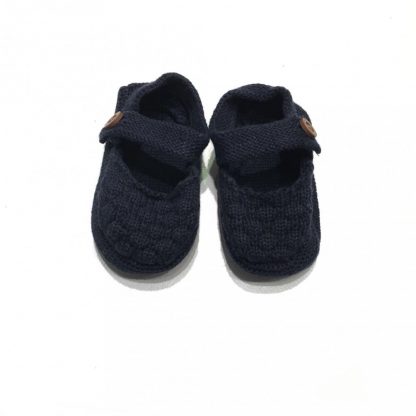 Sokker og strømpebukser Mørke blå strikkesokker til baby – Mio Trend