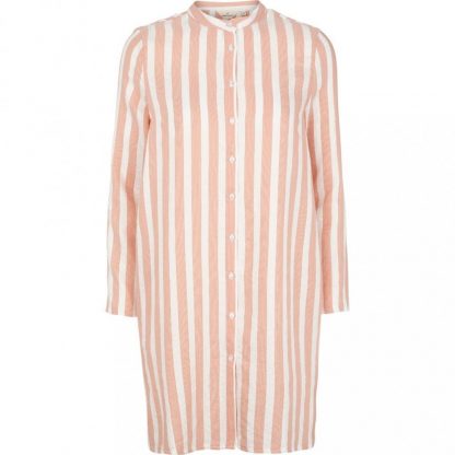 Basic Apparel Vacation stripete kjole/storskjorte – Mio Trend