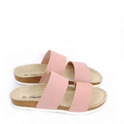 Maison Shoeshibar Aure rosa skinnsandeler – Mio Trend