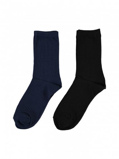 Sokker og strømpebukser 2pk sokker, blå og sorte – Mio Trend