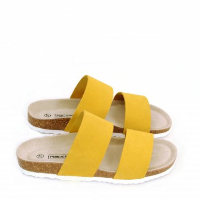 Maison Shoeshibar Aure gule skinnsandaler – Mio Trend