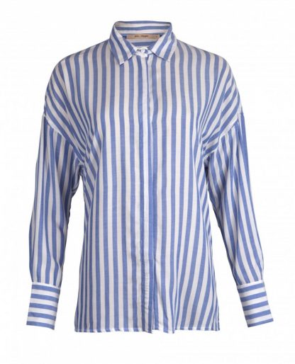 Rue de Femme Calla stripete storskjorte – Mio Trend