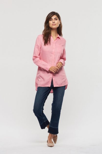Part Two Kiva rosa linskjorte fra Part Two – Mio Trend