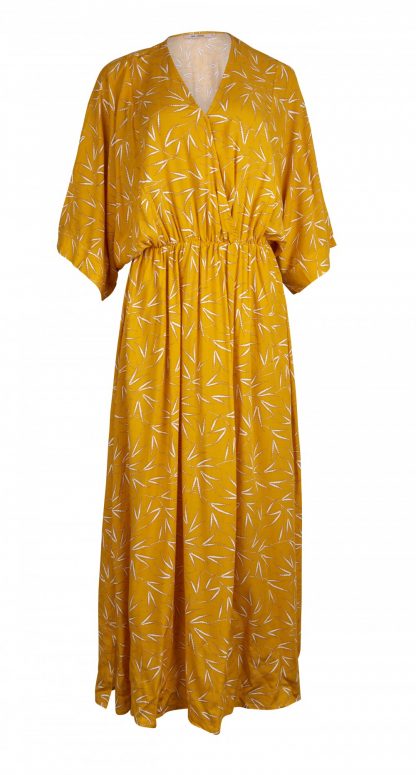 Rue de Femme Jemma gul lang kjole – Mio Trend