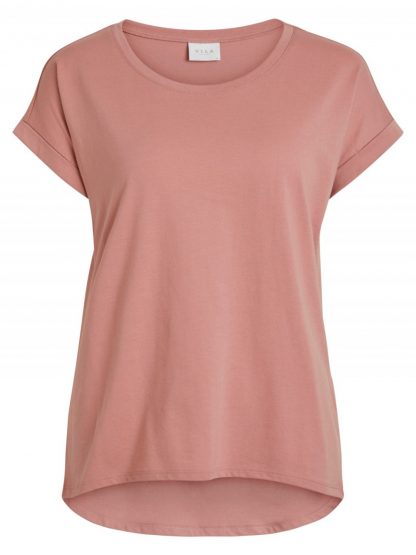 Vila Vidreamers rosa t-skjorte – Mio Trend