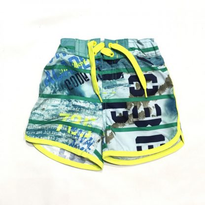 Shorts Zenjo grønn og gul  badeshorts – Mio Trend