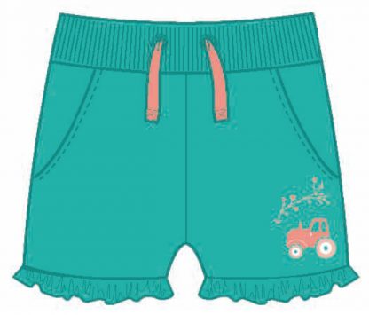 Shorts Grønn shorts med traktor – Mio Trend