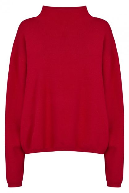 Second Female Kamilla rød genser – Mio Trend