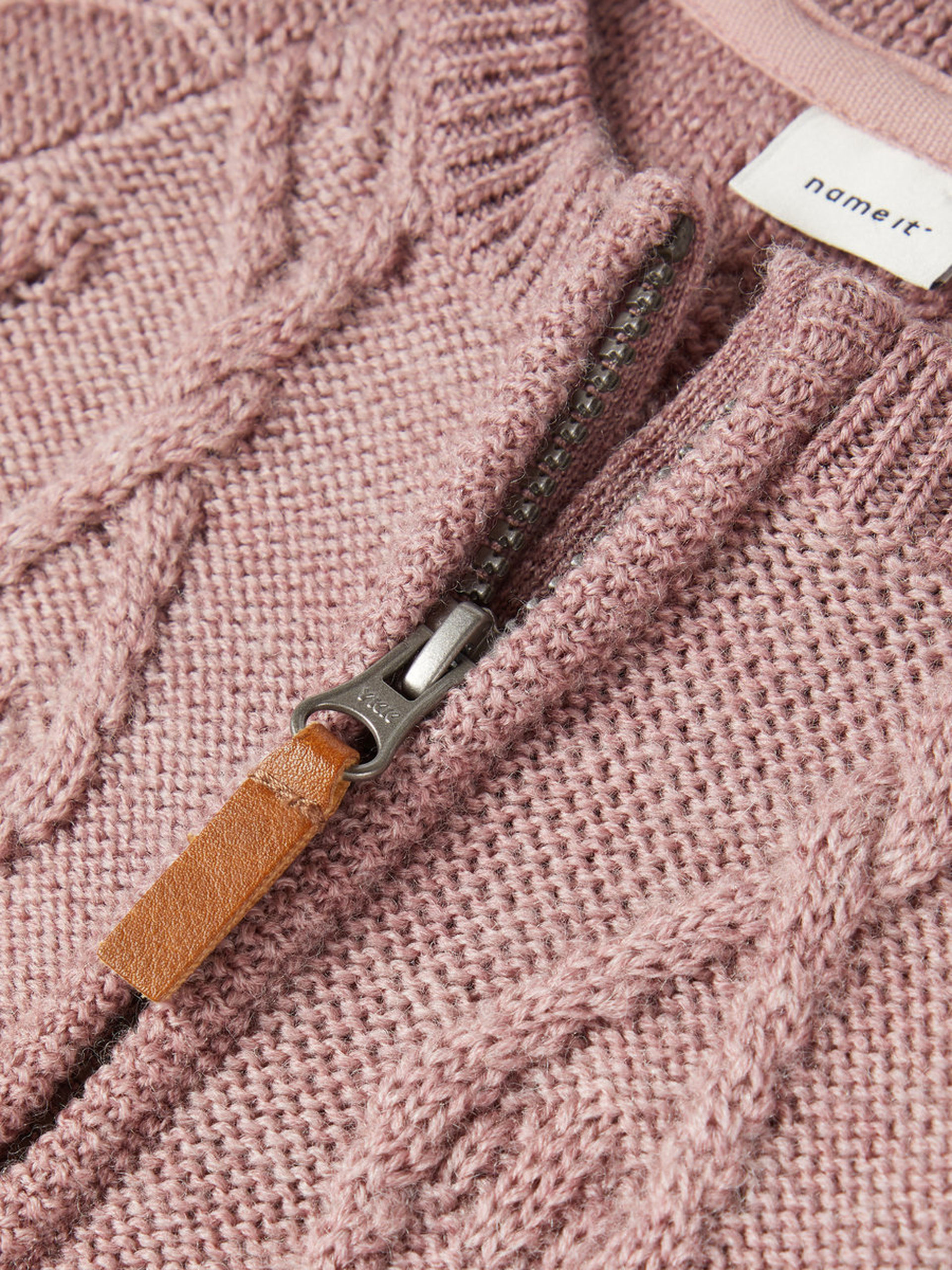 NbfWrilla wool knit dress, woodrose - Image 3