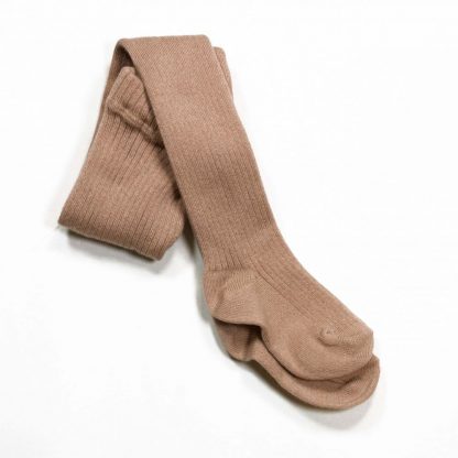 Sokker og strømpebukser Rib rosa strømpebukse, ull/bambus – Mio Trend