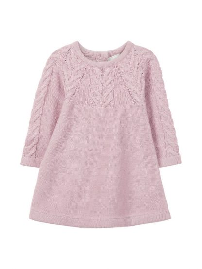 Name It babykjole, rosa – Name It lys rosa strikkekjole til baby – Mio Trend