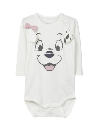 Name It body til baby med dalmatiner, hvit. – Name It body med Dalmatiner, hvit – Mio Trend