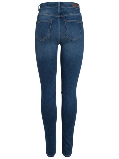 Jeans med ekstra høyde på livet