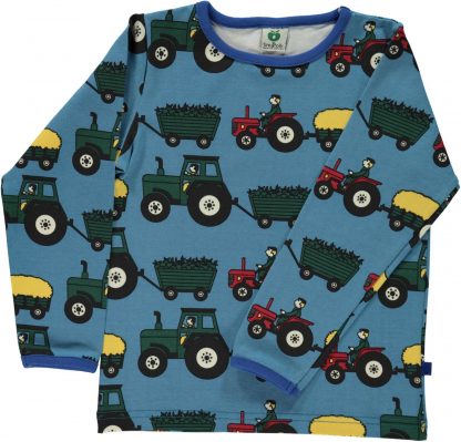 genser til barn med traktor – Småfolk genser med traktor – Mio Trend
