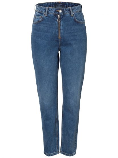 Jeans med ekstra høyt liv – Pieces high waist jeans – Mio Trend