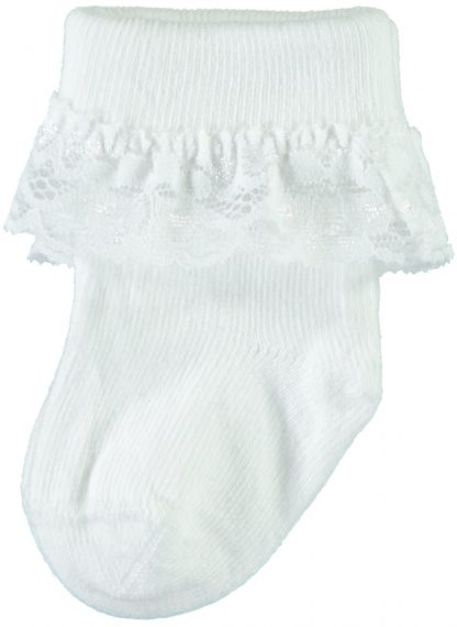 Name It blondesokker til baby – Sokker og strømpebukser hvite blondesokker til baby – Mio Trend