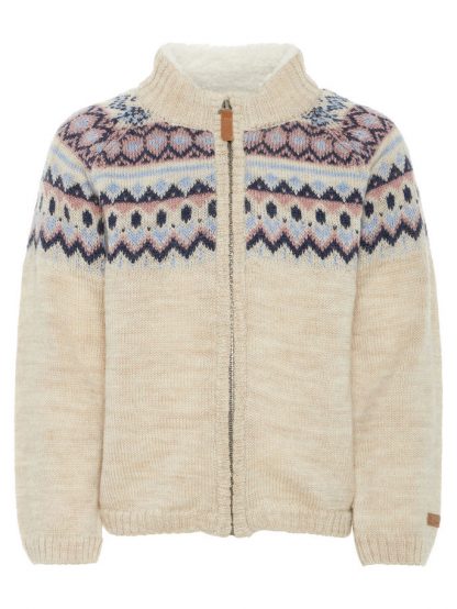 Beige ulljakke fra Name It – Ull beige ulljakke til jente Wriss – Mio Trend