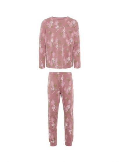 To-delt psyjamas til barn – Nattøy pysjamas bukse og genser rosa – Mio Trend