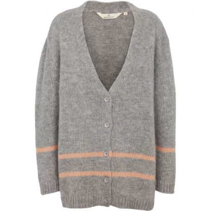 Basicapparel grå cardigan – Basic Apparel grå strikkejakke Oda – Mio Trend