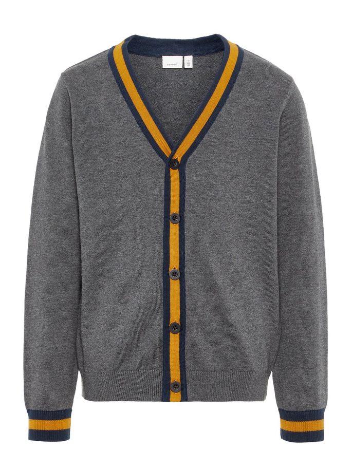Name It grå strikkejakke til gutt – Mio Trend Grå strikkejakke til barn – Name It grå strikkejakke til gutt – Mio Trend