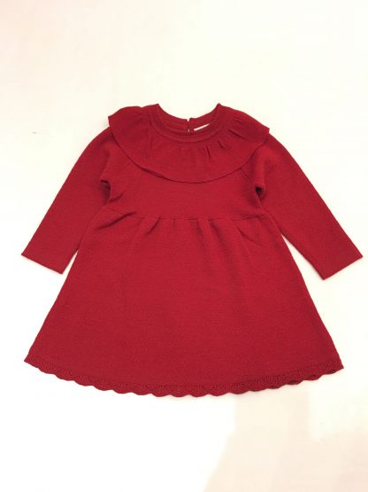 Name It rød ullkjole – Ull rød strikkekjole i ull – Mio Trend