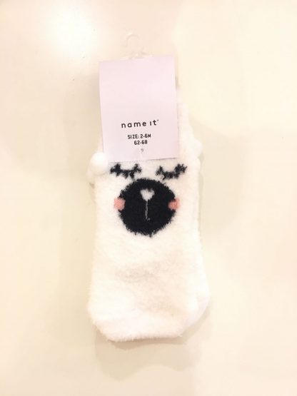 Name It hvite teddysokker – Sokker og strømpebukser hvite teddysokker – Mio Trend