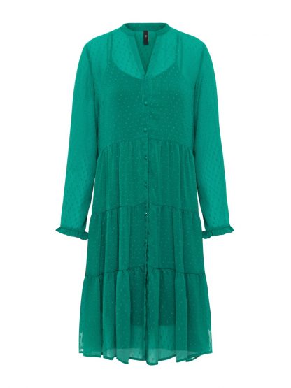 Grønn kjole med lange armer – Y.A.S grønn kjole med lange armer Yasjoni – Mio Trend