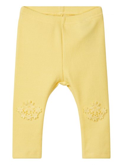 Gul bukse til baby – Name It gul bukse i bomull – Mio Trend