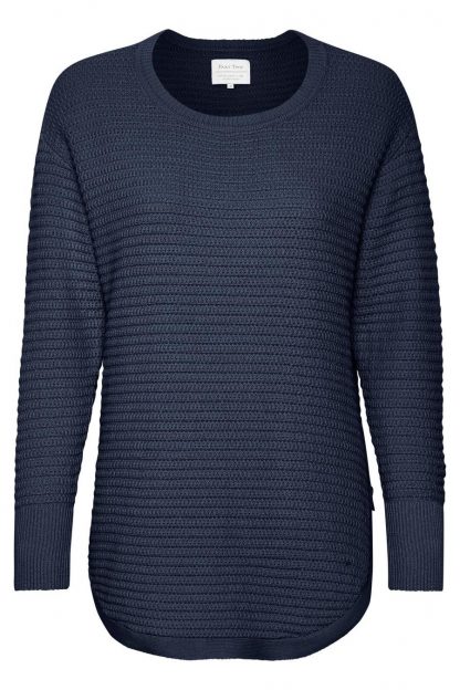 Part Two mørkeblå genser – Salg marineblå genser Ginova – Mio Trend
