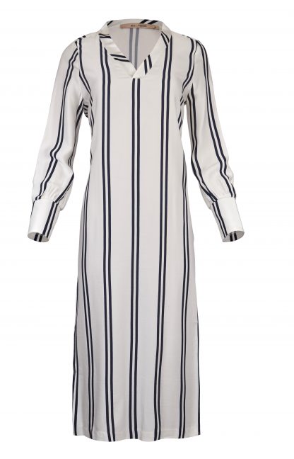 Maritim kjole – Rue de Femme skjortekjole med striper Elika – Mio Trend