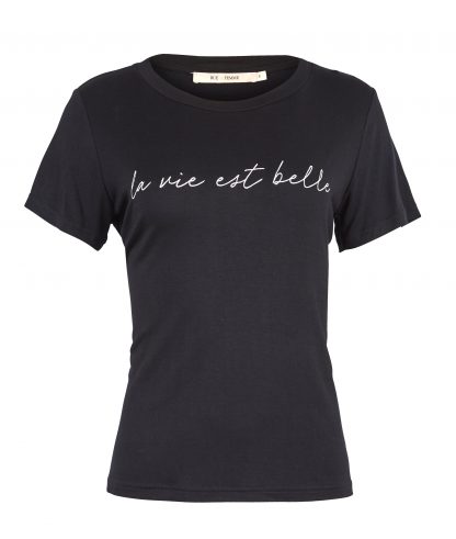 T-skjorte Rue de Femme – Rue de Femme sort t-skjorte Belle – Mio Trend