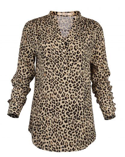 Bluse leopard – Rue de Femme bluse i leopardmønster – Mio Trend