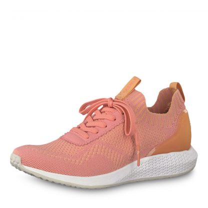 Sko fra Tamaris – Tamaris coral sneakers i mesh – Mio Trend