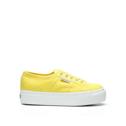 Gule sko fra Superga – Superga gule med platå – Mio Trend