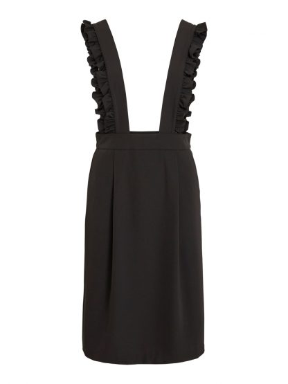 Vila kjole med seler – Vila sort kjole med seler Vilutta – Mio Trend
