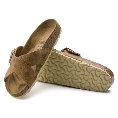 Brikenstock brune sandaler – Birkenstock sandal Siena vintage flower – Mio Trend