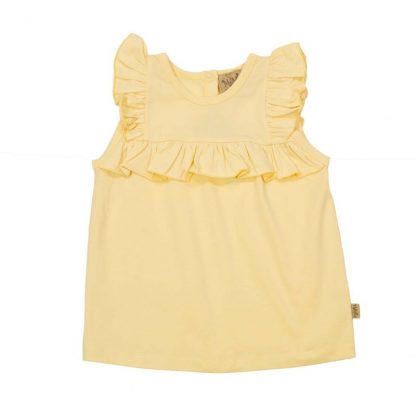 Memini gul t-skjorte – T-skjorter gul topp Clara – Mio Trend