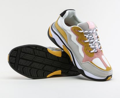 Asfalt Onset gul – Asfvlt sko og sneakers joggesko Onset gul og rosa – Mio Trend