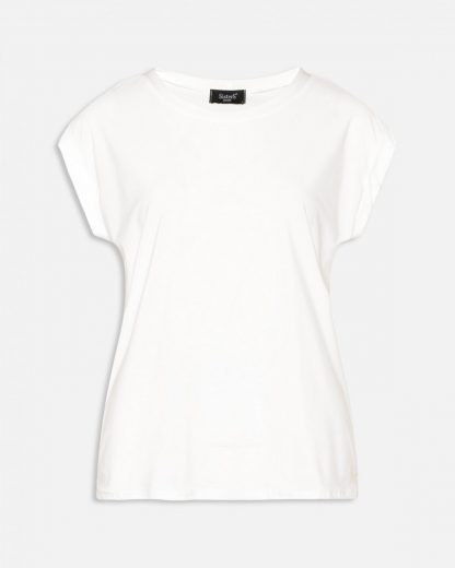 Sisters Point hvit t-skjorte – T-skjorter off white t-skjorte topp – Mio Trend