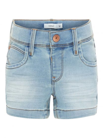 Name it shorts jente – Shorts lyse blå olashorts  – Mio Trend