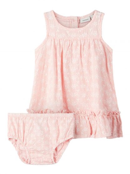 Name It kjole baby, rosa – Name It rosa kjole med truse – Mio Trend