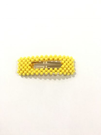 Zuzanna G gul hårspenne – Zuzanna G gul hårspenne firkant perle – Mio Trend